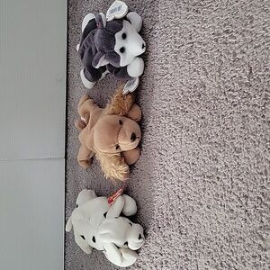 Three Dog TY Beanie Baby Bundle 🐕